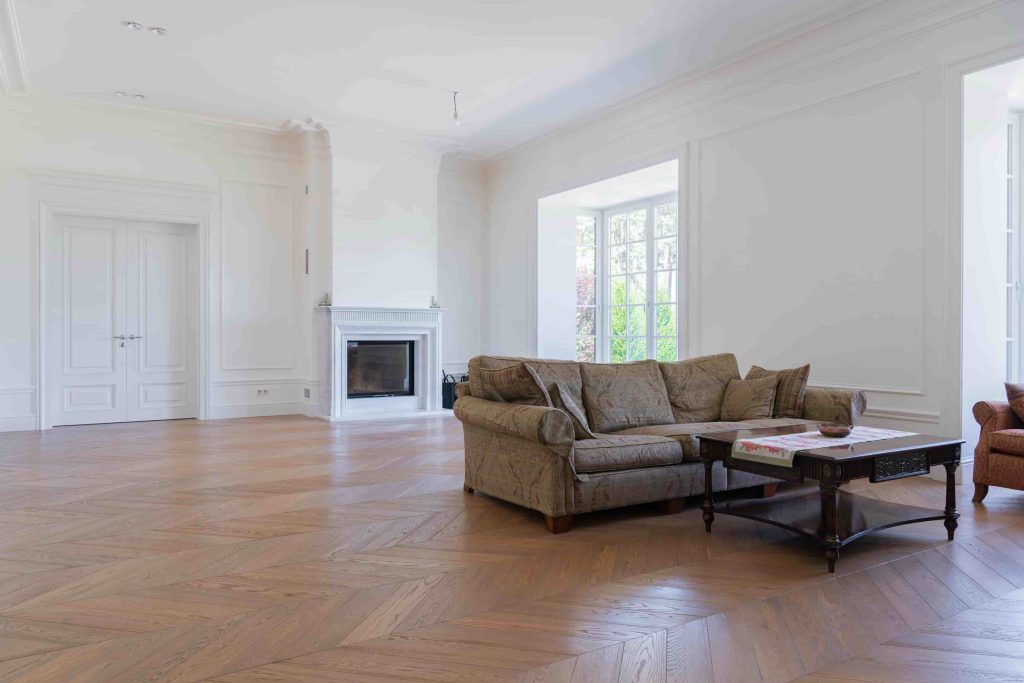 Hoban Homes wood floor installation